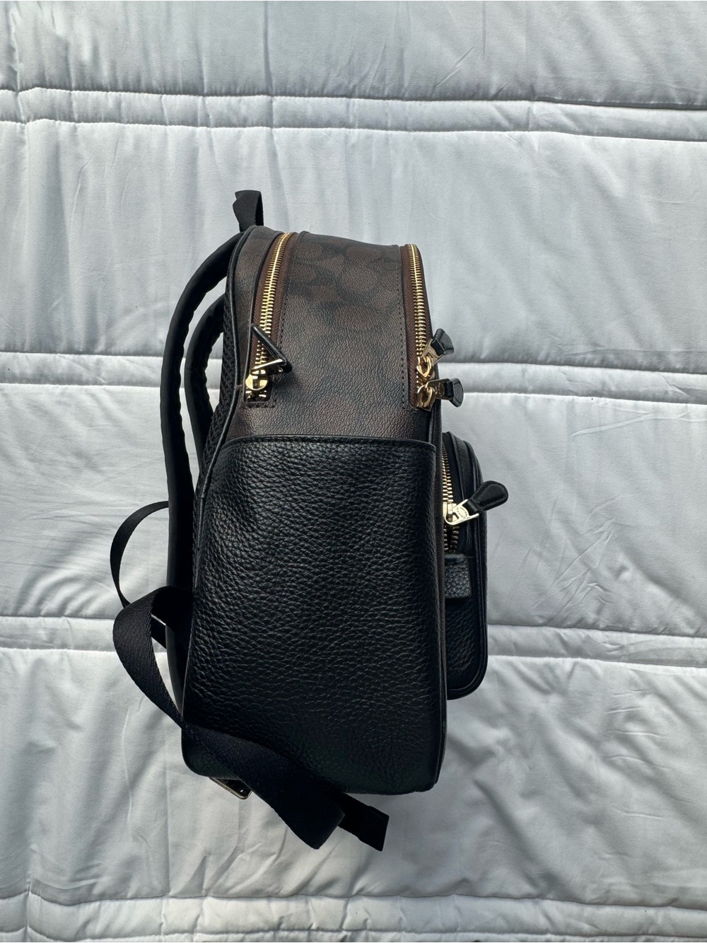 Coach Signature Brown & Black Backpack - Picture 4 of 4